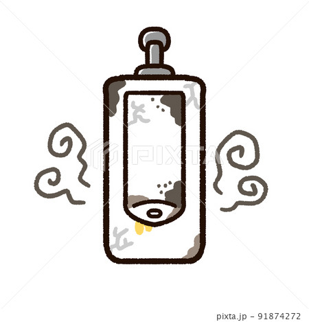 ボロボロで汚い小便器 91874272