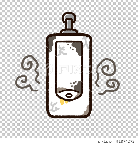 ボロボロで汚い小便器 91874272