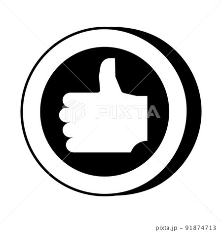 Icon Hand Thumb Up Casino Slot Machine shape. Gambling symbol, object. Vector illustration Icon Hand Thumb Up Casino Slot Machine shape. Gambling symbol, object. Vector illustration 91874713