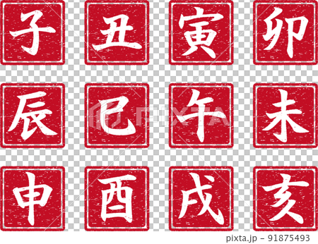 Zodiac stamp style set 2 91875493