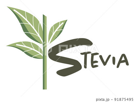 Stevia sweetener, organic substitute of sugar 91875495