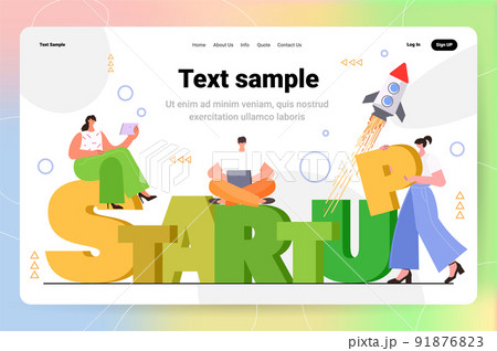 businesspeople team sitting on startup word business people working together teamwork successful new project launching businesspeople team sitting on startup word business people working together teamwork successful new project launching 91876823