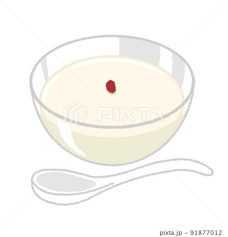 杏仁豆腐のイラスト 杏仁豆腐のイラスト 91877012