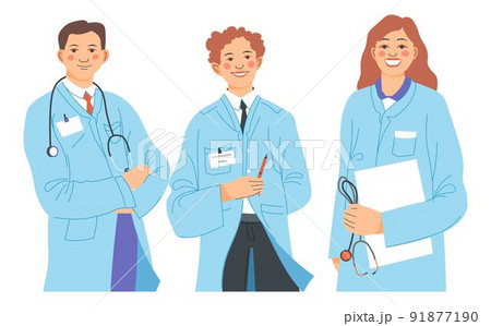 Doctors with paper documents, therapist scientists Doctors with paper documents, therapist scientists 91877190