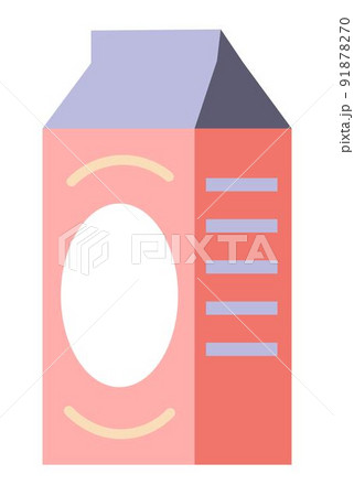 Organic natural milk in package, delicious product 91878270