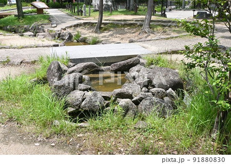 桶狭間古戦場公園にある今川義元公首洗の泉 桶狭間古戦場公園にある今川義元公首洗の泉 91880830