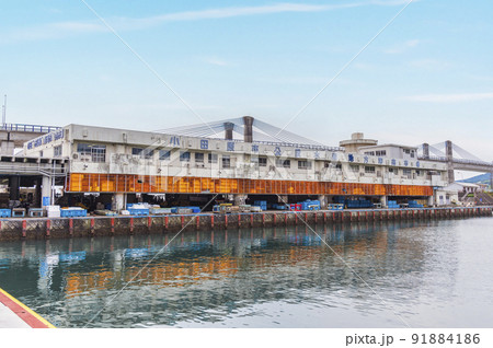 小田原漁港（小田原市公設水産地方卸売市場）の眺め 91884186
