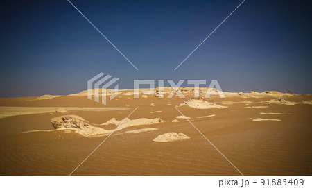 Panorama landscape at Great sand sea around Siwa oasis at Egypt 91885409