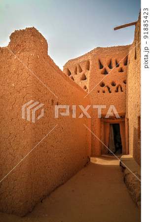 Interior view to traditional old bakery,Agadez, Niger Interior view to traditional old bakery,Agadez, Niger 91885423