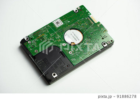 An internal Hardisk drive in 3.5 size isolated on white. An internal Hardisk drive in 3.5 size isolated on white. 91886278