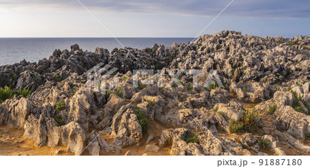 Rocky Coast, Pria Cliffs, Karst Formation, Llanes de Pria, Spain Rocky Coast, Pria Cliffs, Karst Formation, Llanes de Pria, Spain 91887180