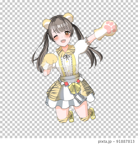 【自然髮色】虎年cosplay黃負責雙尾偶像 91887813