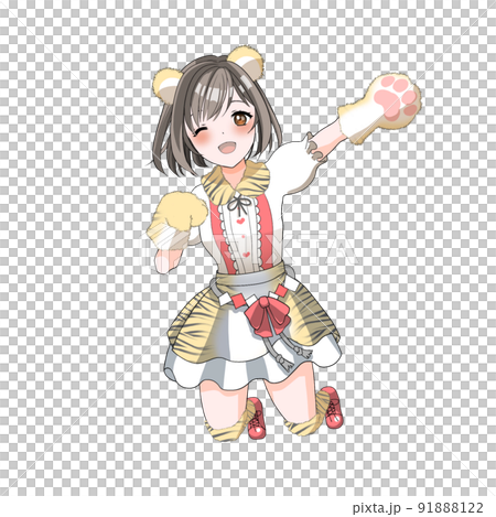 [Natural hair color] Bob idol in charge of red tiger cosplay celebrating the year of the tiger 91888122