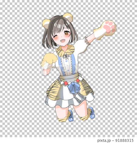 [Natural hair color] Bob idol in charge of blue tiger cosplay celebrating the year of the tiger 91888315