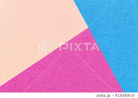 Texture of craft blue, purple and pink shade color paper background, macro. Structure of abstract lilac cardboard 91888910