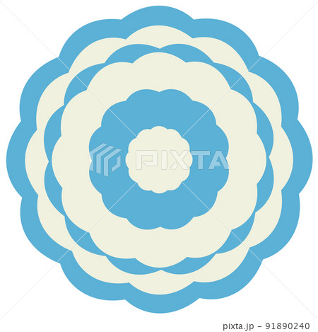 花びらのようなレース模様のアイコン素材 フラット シンプル のイラスト素材