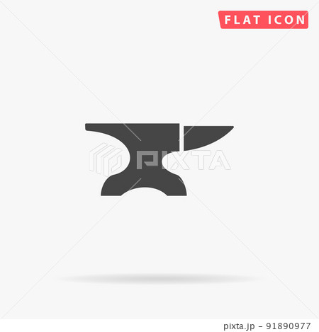 Anvil flat vector icon Anvil flat vector icon 91890977