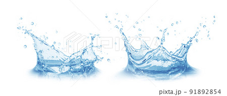 ウォータークラウンの背景テクスチャー 91892854