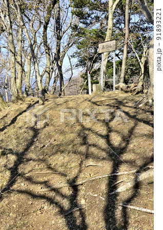 丹沢の相州アルプス 荻野高取山の山頂 丹沢の相州アルプス 荻野高取山の山頂 91893221