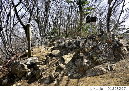 丹沢の仏果山山頂 丹沢の仏果山山頂 91893297