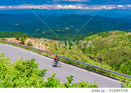 （群馬県）志賀草津道路（さわやか街道）　草津側の景色 91894558