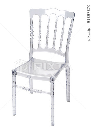 One garden chair isolated on white background 91897870