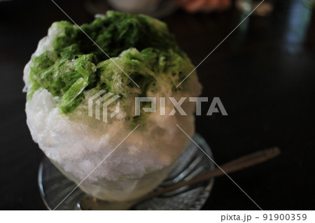 軽井沢の天然氷のかき氷 軽井沢の天然氷のかき氷 91900359