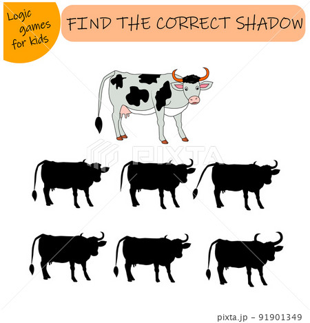 find the right shade, farm animal cow and haystack find the right shade, farm animal cow and haystack 91901349