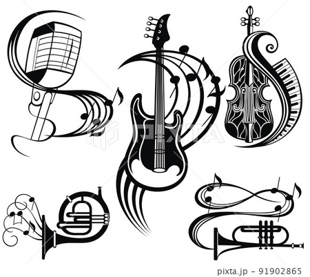 Musical set. Musical sound and musical equipment Musical set. Musical sound and musical equipment 91902865