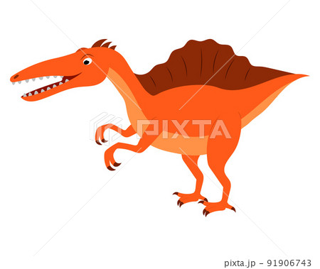 Cute cartoon t-rex stock vector. Illustration of predator - 78280380