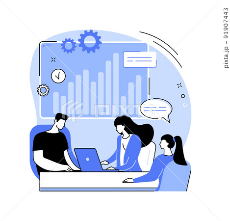 Business plan isolated cartoon vector illustrations. 91907443