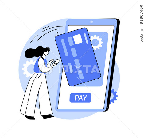 Making payments online isolated cartoon vector illustrations. 91907460