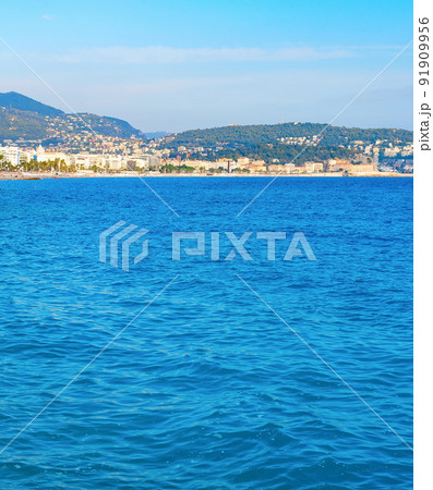 Seascape beach coast cityscape NIce 91909956