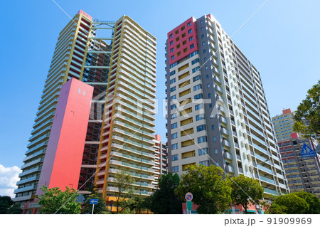 千葉市美浜区高洲 稲毛海岸の高層マンション群 91909969