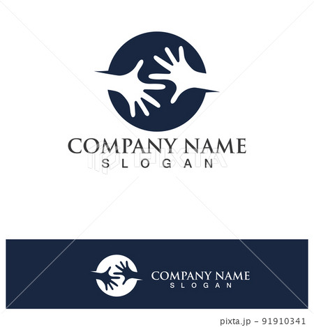Hand help logo and symbols template icons app Hand help logo and symbols template icons app 91910341