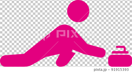 Curling icon illustration 91915393