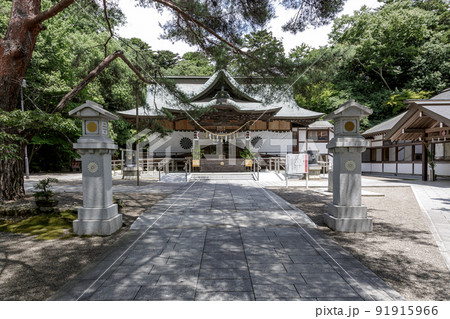 茨城のお伊勢様と言われる茨城一の宮大神宮拝殿 91915966