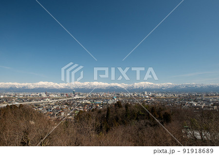 富山市と立山連峰 富山市と立山連峰 91918689
