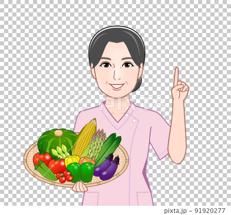 Female with summer vegetables Female with summer vegetables 91920277