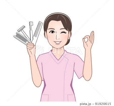 使い捨てプラスチックを持った女性 使い捨てプラスチックを持った女性 91920615