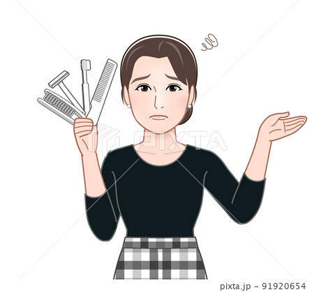 使い捨てプラスチックを持った女性 使い捨てプラスチックを持った女性 91920654