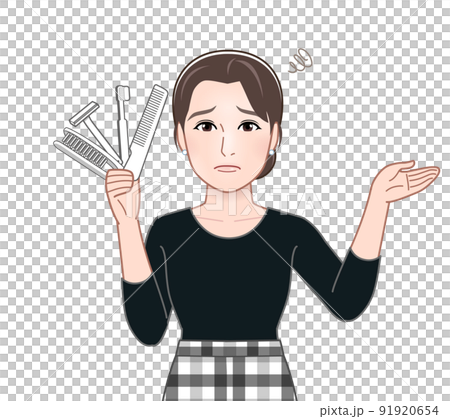 使い捨てプラスチックを持った女性 使い捨てプラスチックを持った女性 91920654