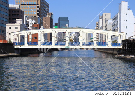 日本橋川にかかる豊海橋（隅田川合流地点） 91921131