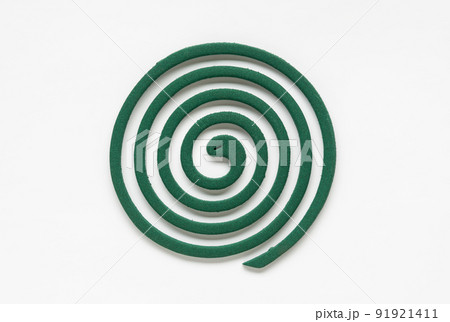 蚊取り線香　夏の風物詩　渦巻 91921411