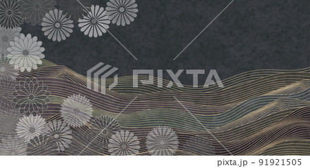喪中 和柄 菊 背景 喪中 和柄 菊 背景 91921505