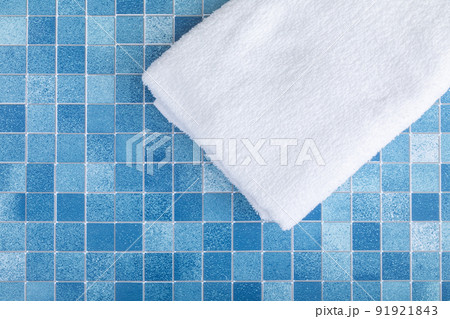 タイルに置かれたタオル towel タイルに置かれたタオル towel 91921843