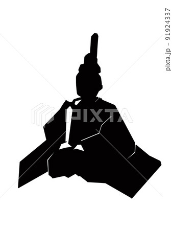 男雛のシルエットのイラスト素材 [91924337] - PIXTA