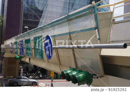 陸橋 道 歩行者 91925201