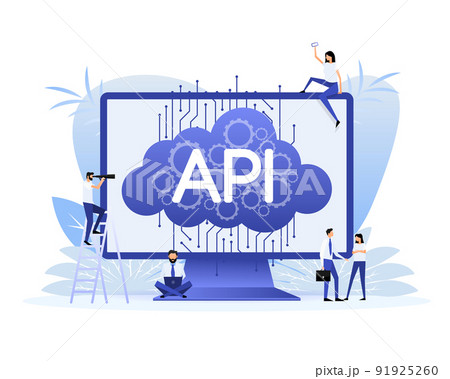 Api, great design for any purposes. Flat people icon. Flat health vector illustration. Vector web banner. 91925260