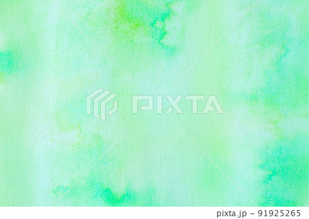 グリーン水彩紙 91925265